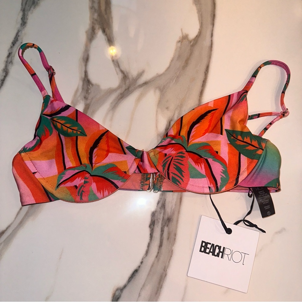Beach Riot Palm Bikini Top
